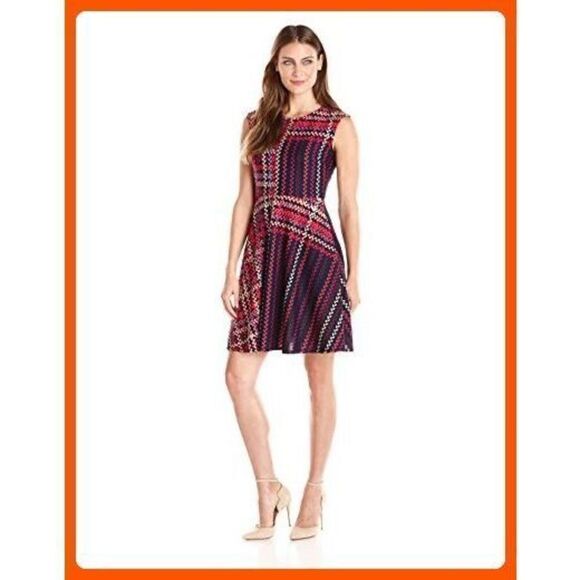 Donna Morgan multi color dress size 10 - Picture 1 of 9